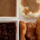 gravy relish turkey nuggets mashed potatoes